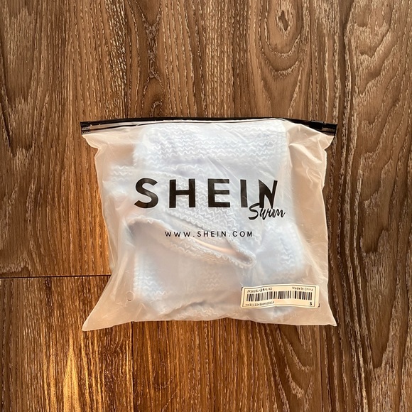 Baby Blue Plain One Shoulder Bikini Swimsuit Size Small - Picture 9 of 9